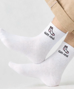 Tất Cotton Cổ Cao Gót Nhỏ